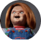Foto do rosto do Chucky